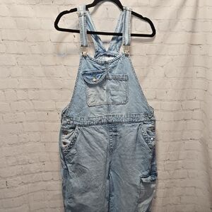 Celebrity Pink Denim Overalls Size XL